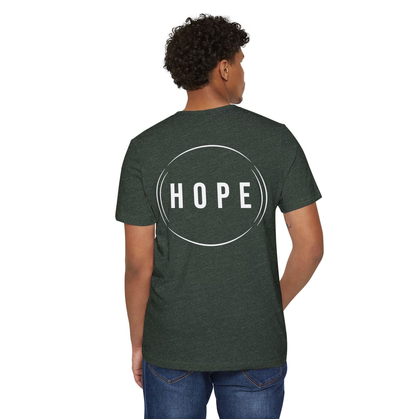 HUMANS APPAREL - Eco-Friendly Hope T-Shirt - Inspiring Message for Growth, Unisex Organic Tee.
