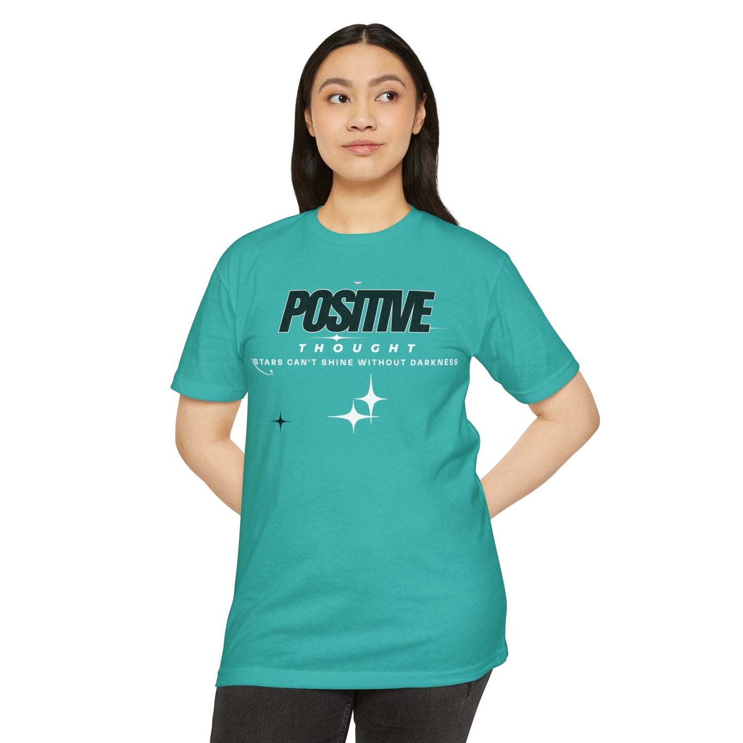 HUMANS APPAREL - Positive Thought Unisex CVC Jersey T-Shirt - Inspirational Graphic Tee