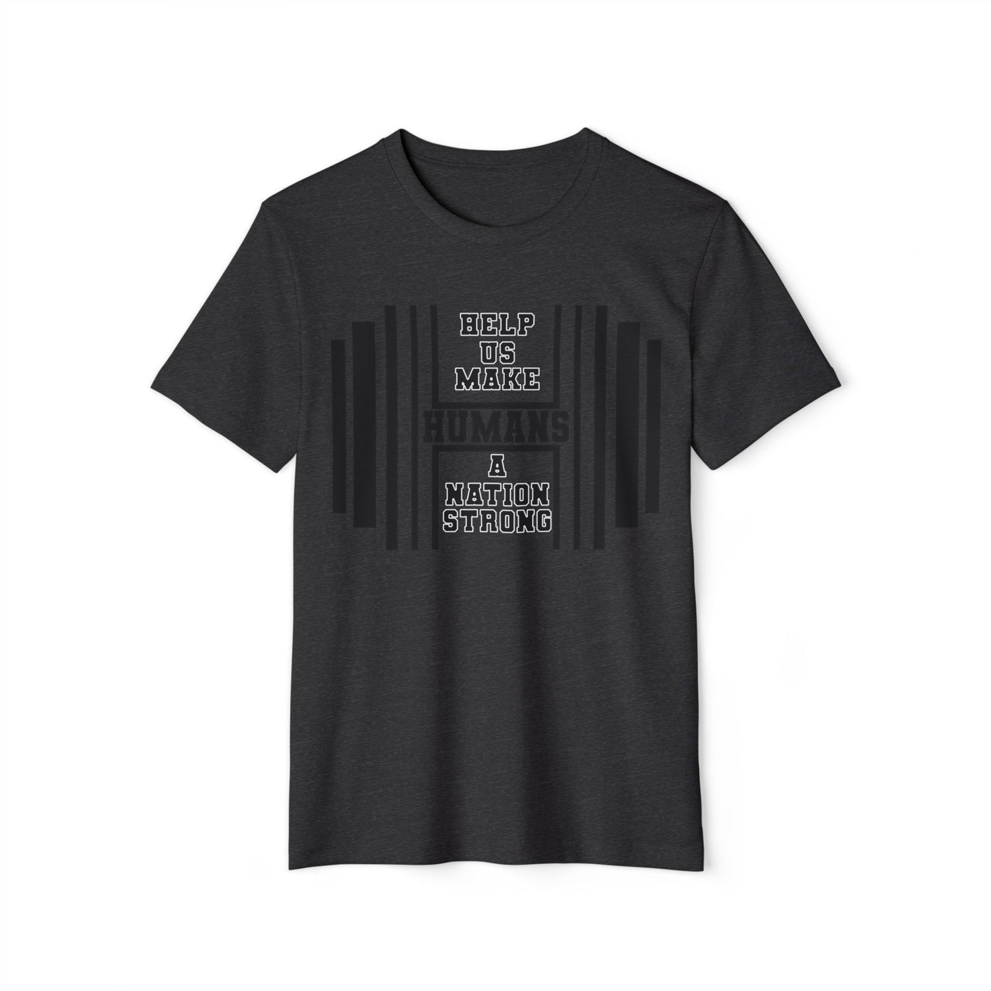 HUMANS APPAREL - Men's Organic T-Shirt - 'Help Us Make Humans A Nation Strong'