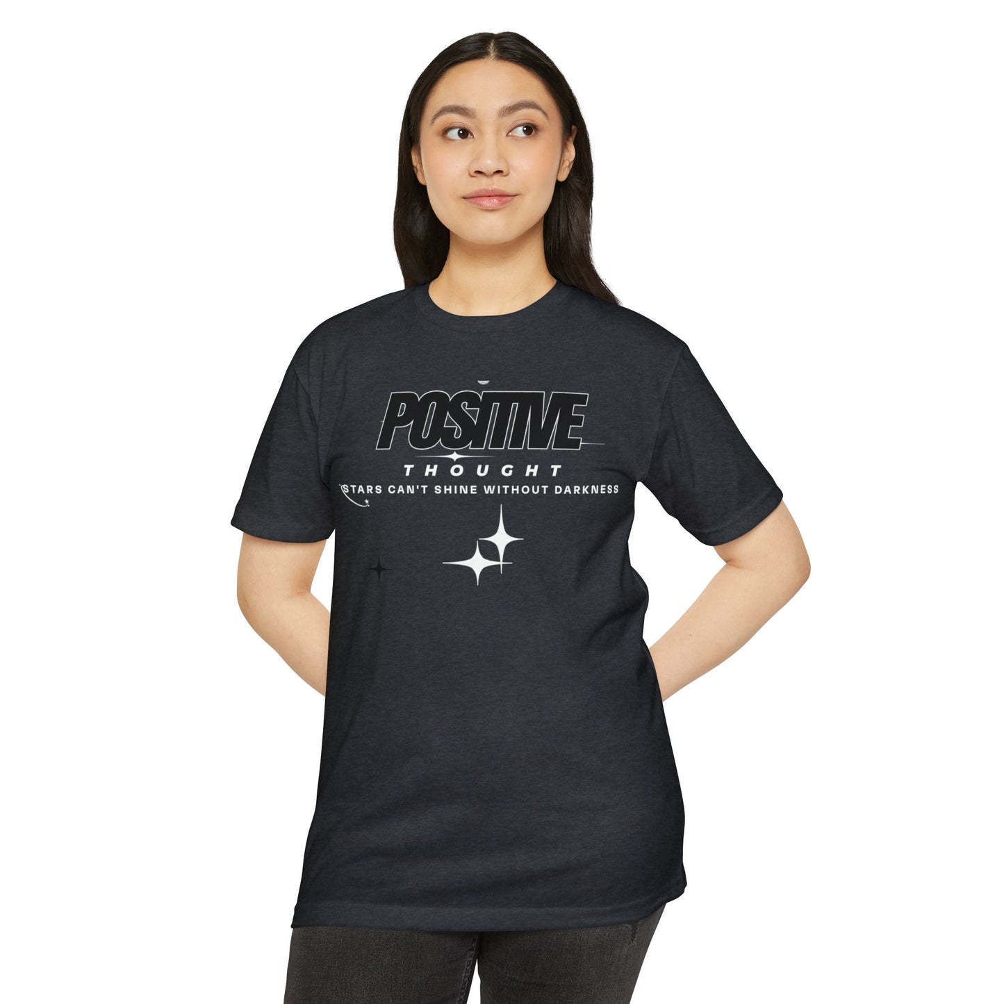 HUMANS APPAREL - Positive Thought Unisex CVC Jersey T-Shirt - Inspirational Graphic Tee
