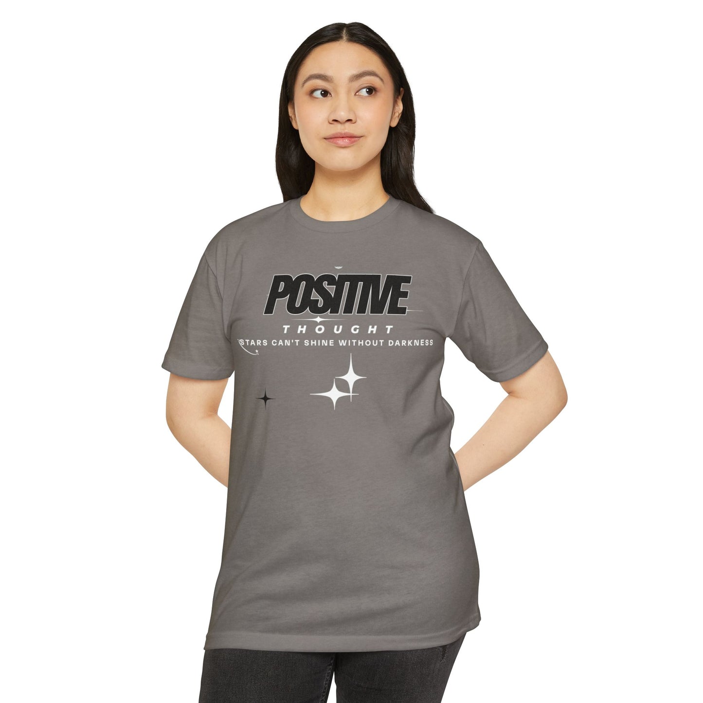 HUMANS APPAREL - Positive Thought Unisex CVC Jersey T-Shirt - Inspirational Graphic Tee