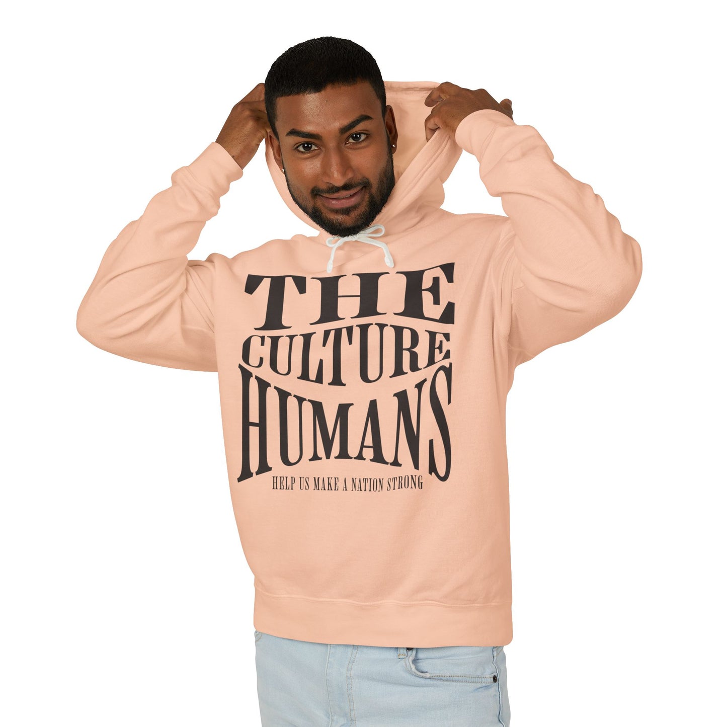 HUMANS APPAREL - Inclusive Culture Unisex Lightweight Hooded Sweatshirt | Motivational Gift for All | Perfect for Casual Wear