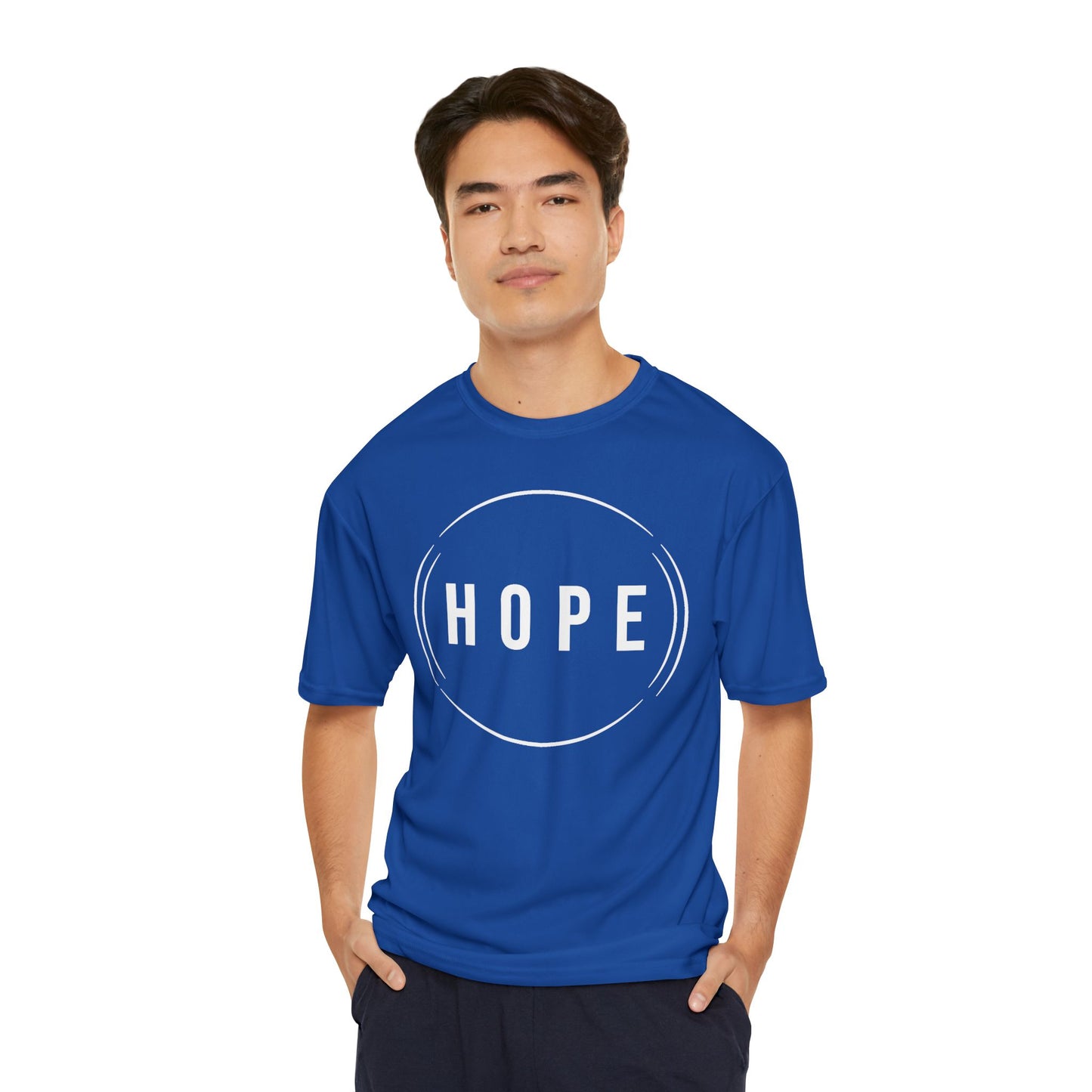 HUMANS APPAREL - Men's Performance T-Shirt - "HOPE" Helping Other People Evolve - Motivational Activewear