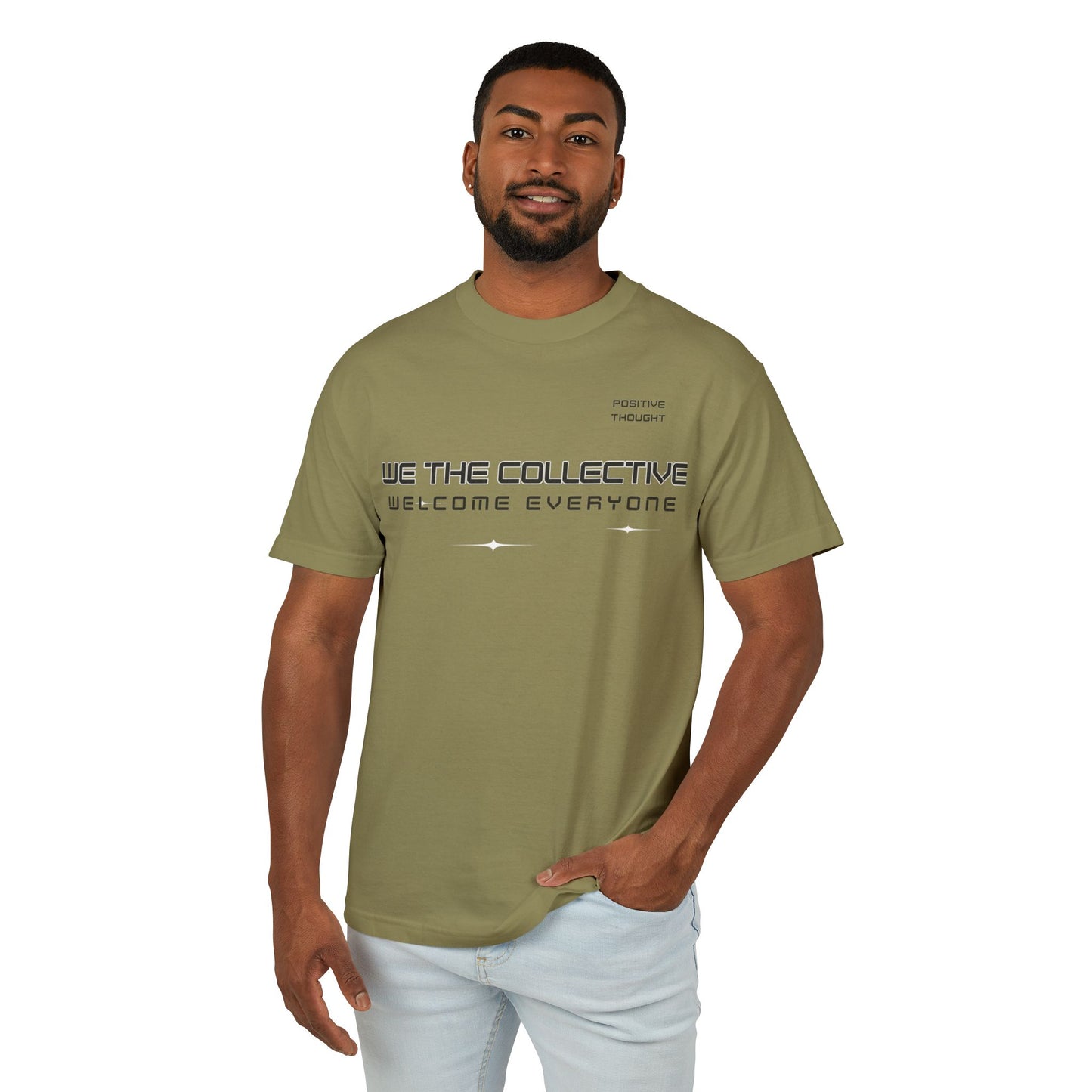 HUMANS APPAREL - Positive Thought, "We The Collective" Tee - Unisex Cotton Shirt for Unity and Support