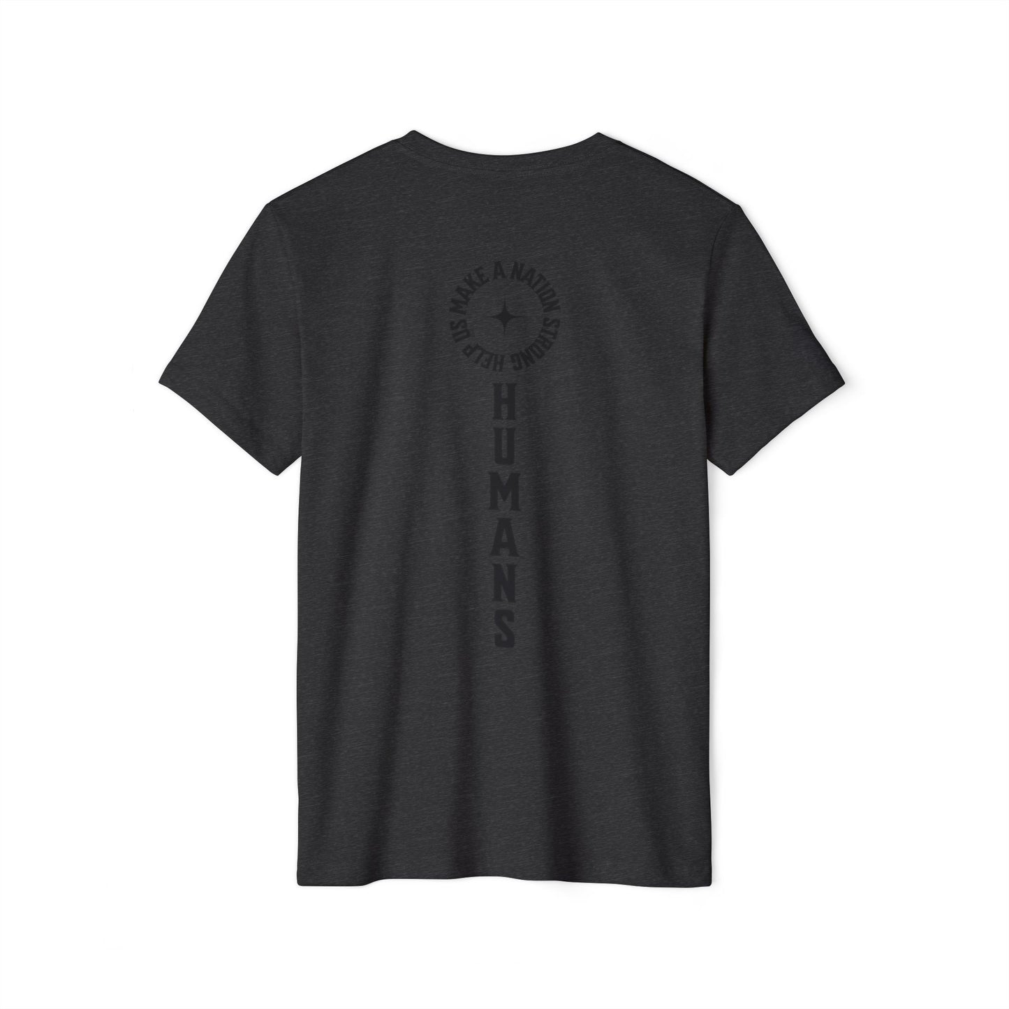 HUMANS APPAREL - Men's Organic T-Shirt - 'Help Us Make Humans A Nation Strong'