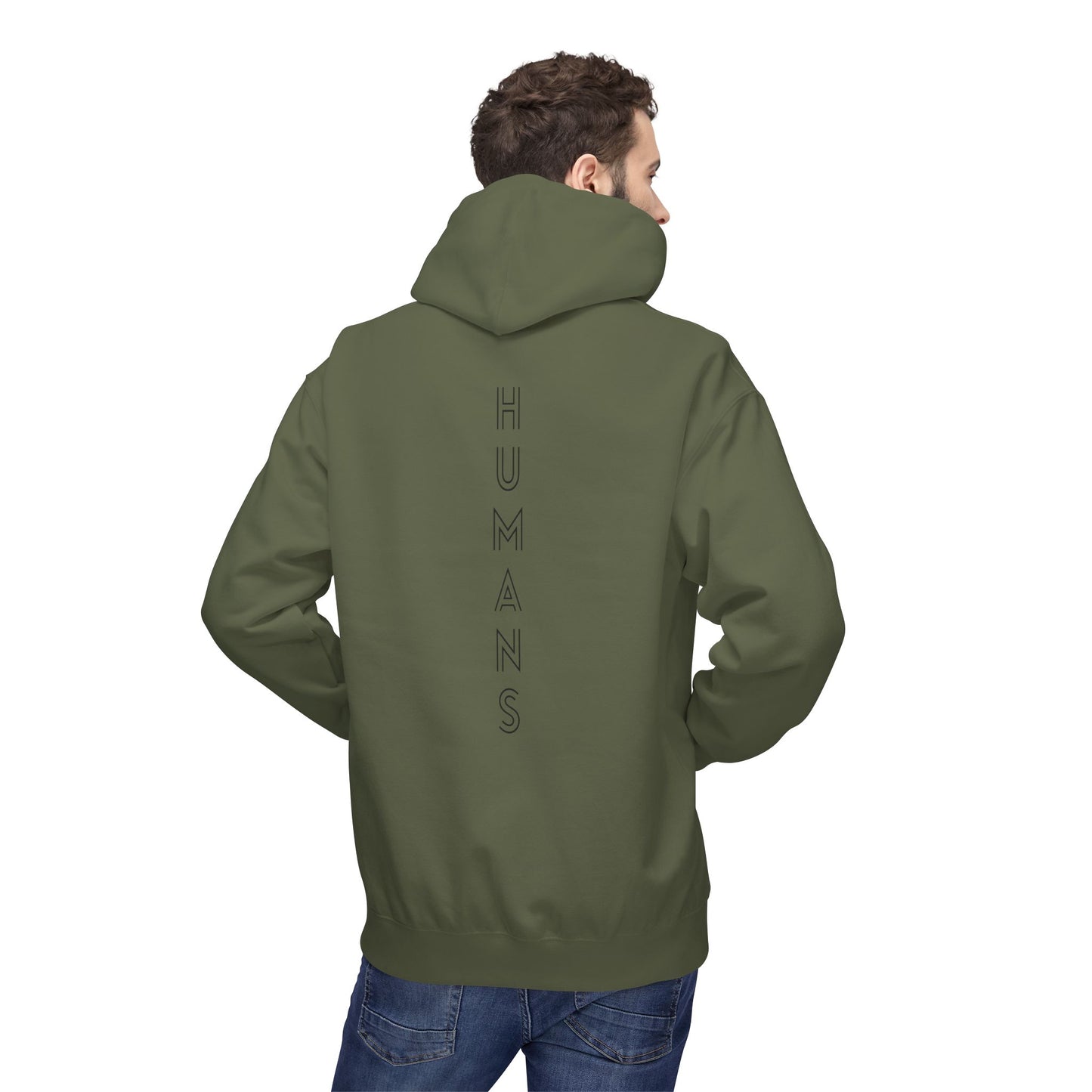 HUMANS APPAREL - The Bloodline is Humans Hoodie - Unisex Soft Style Fleece Sweatshirt