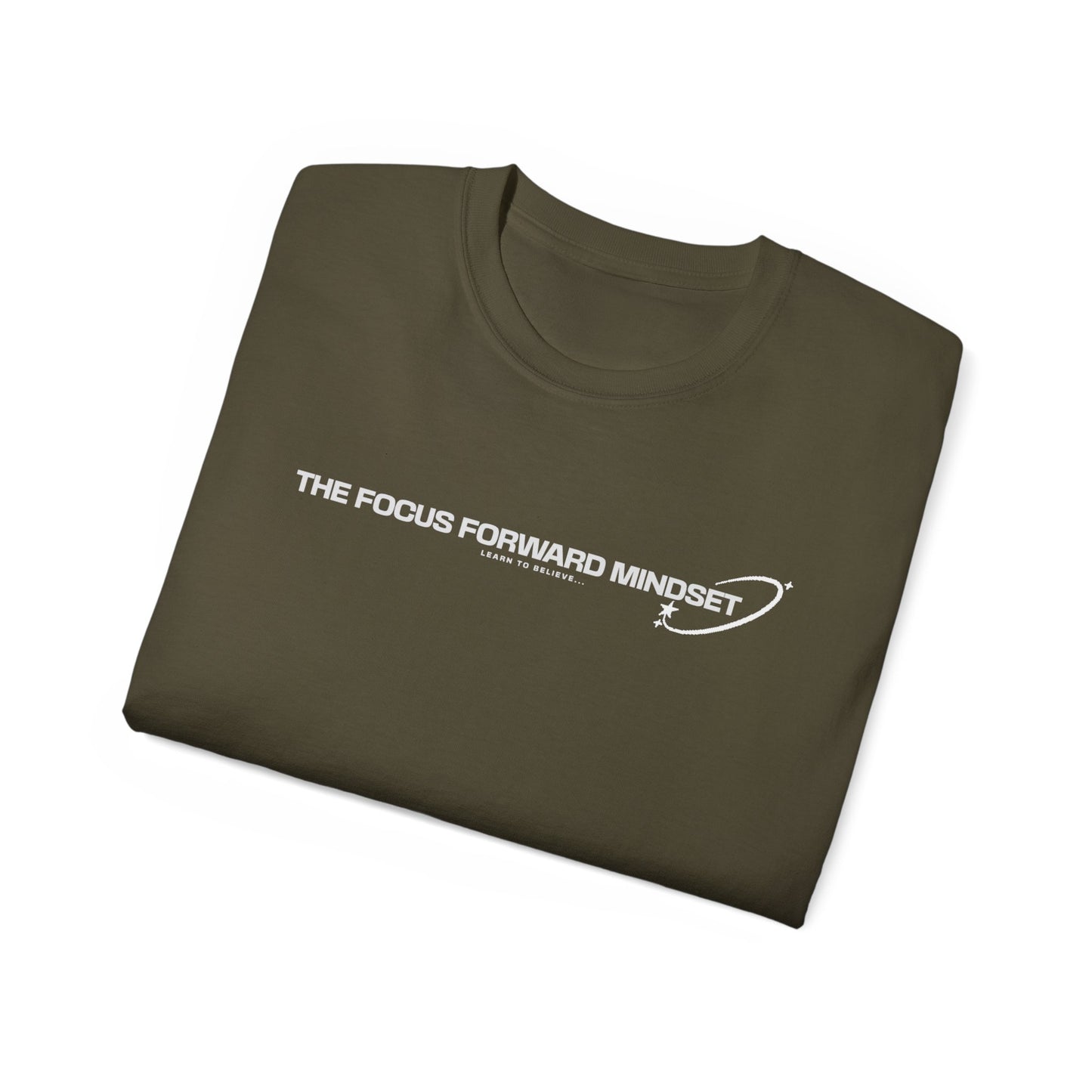 HUMANS APPAREL - Focus Forward Mindset Unisex Ultra Cotton Tee - Motivational Shirt for Everyday Inspiration