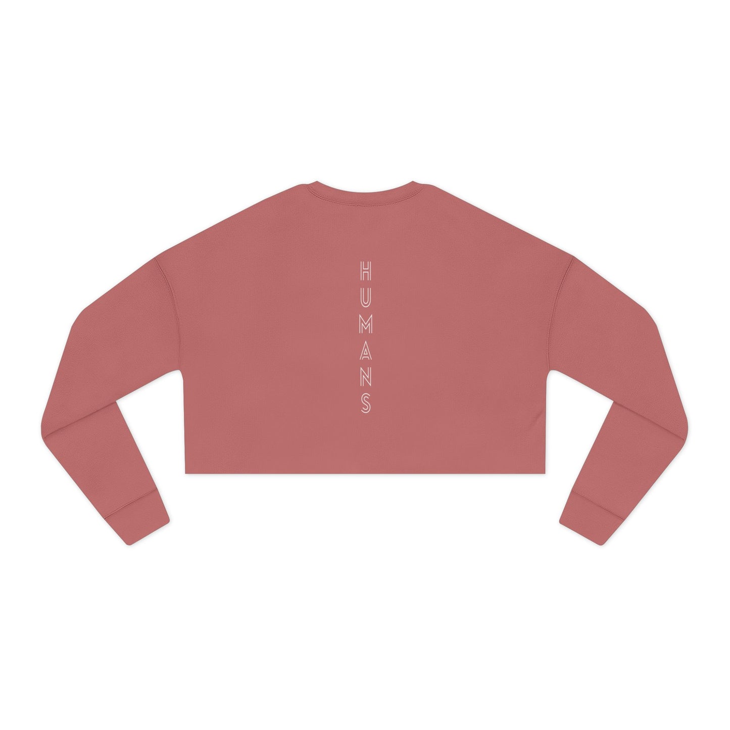 HUMANS APPAREL - Women's Cropped Sweatshirt - "The Bloodline is Humans" Statement Top, Trendy Athleisure, Gift for Her, Casual Fashion, Birthday Gift.