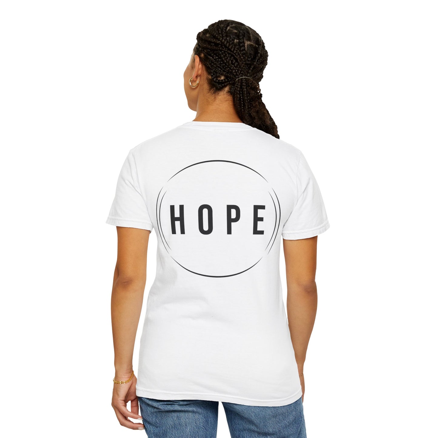 HUMANS APPAREL - Unisex Garment-Dyed T-Shirt - "Hope Helping Other People Evolve" Inspirational Tee