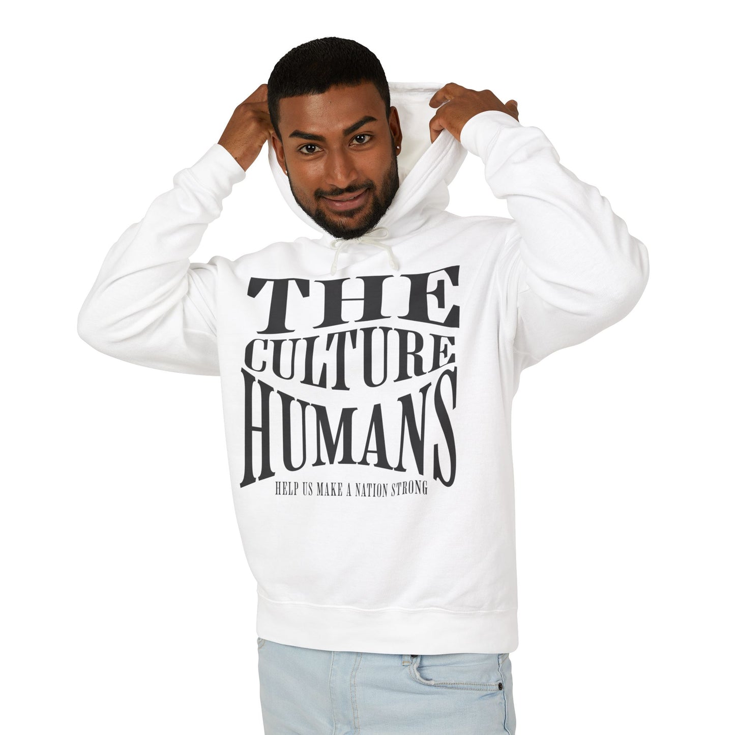 HUMANS APPAREL - Inclusive Culture Unisex Lightweight Hooded Sweatshirt | Motivational Gift for All | Perfect for Casual Wear