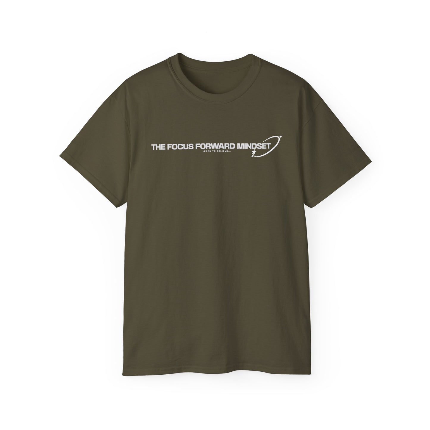 HUMANS APPAREL - Focus Forward Mindset Unisex Ultra Cotton Tee - Motivational Shirt for Everyday Inspiration