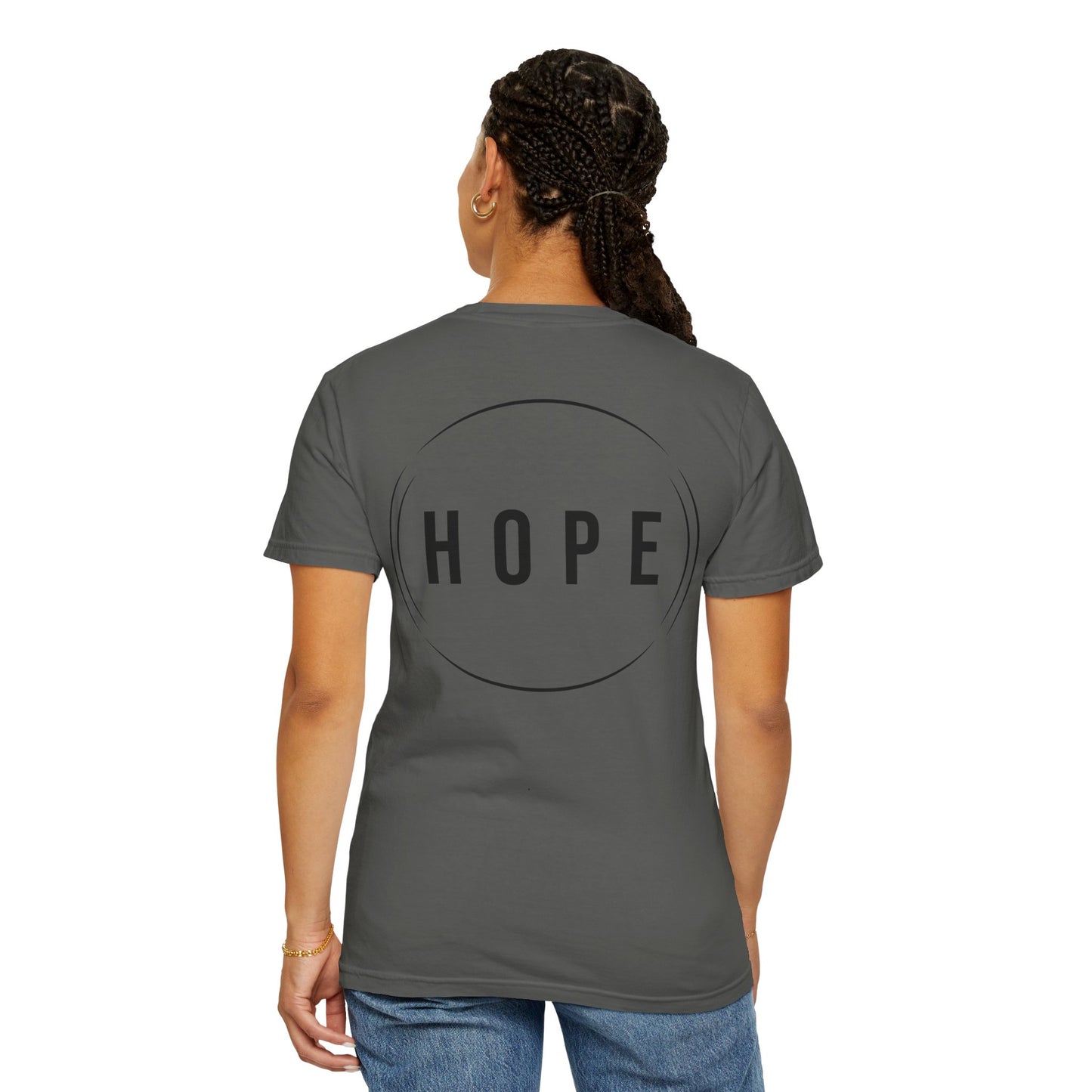 HUMANS APPAREL - Unisex Garment-Dyed T-Shirt - "Hope Helping Other People Evolve" Inspirational Tee