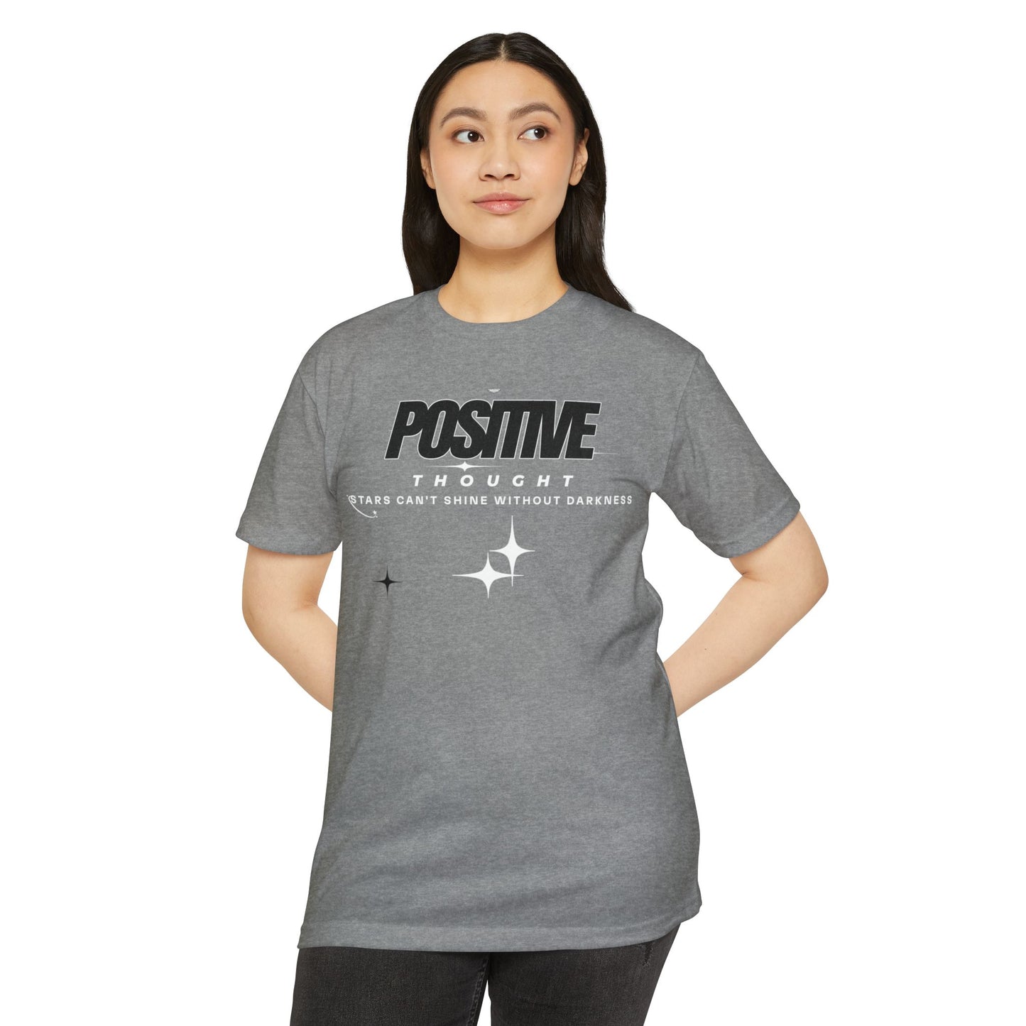HUMANS APPAREL - Positive Thought Unisex CVC Jersey T-Shirt - Inspirational Graphic Tee