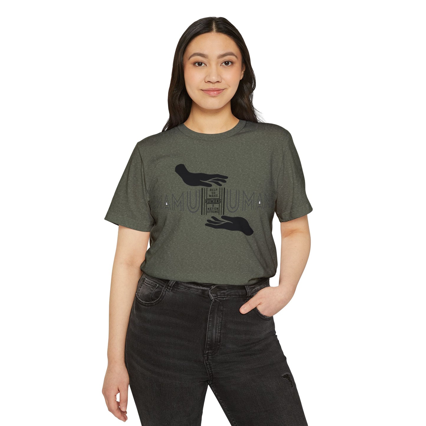 HUMANS APPAREL - Women's Organic T-Shirt - With Healing Hands Logo
