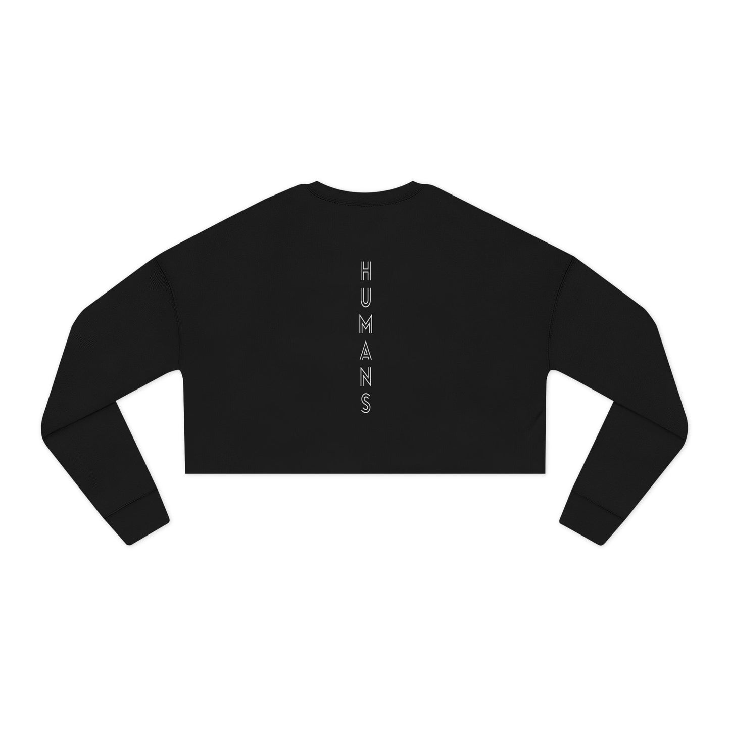 HUMANS APPAREL - Women's Cropped Sweatshirt - "The Bloodline is Humans" Statement Top, Trendy Athleisure, Gift for Her, Casual Fashion, Birthday Gift.